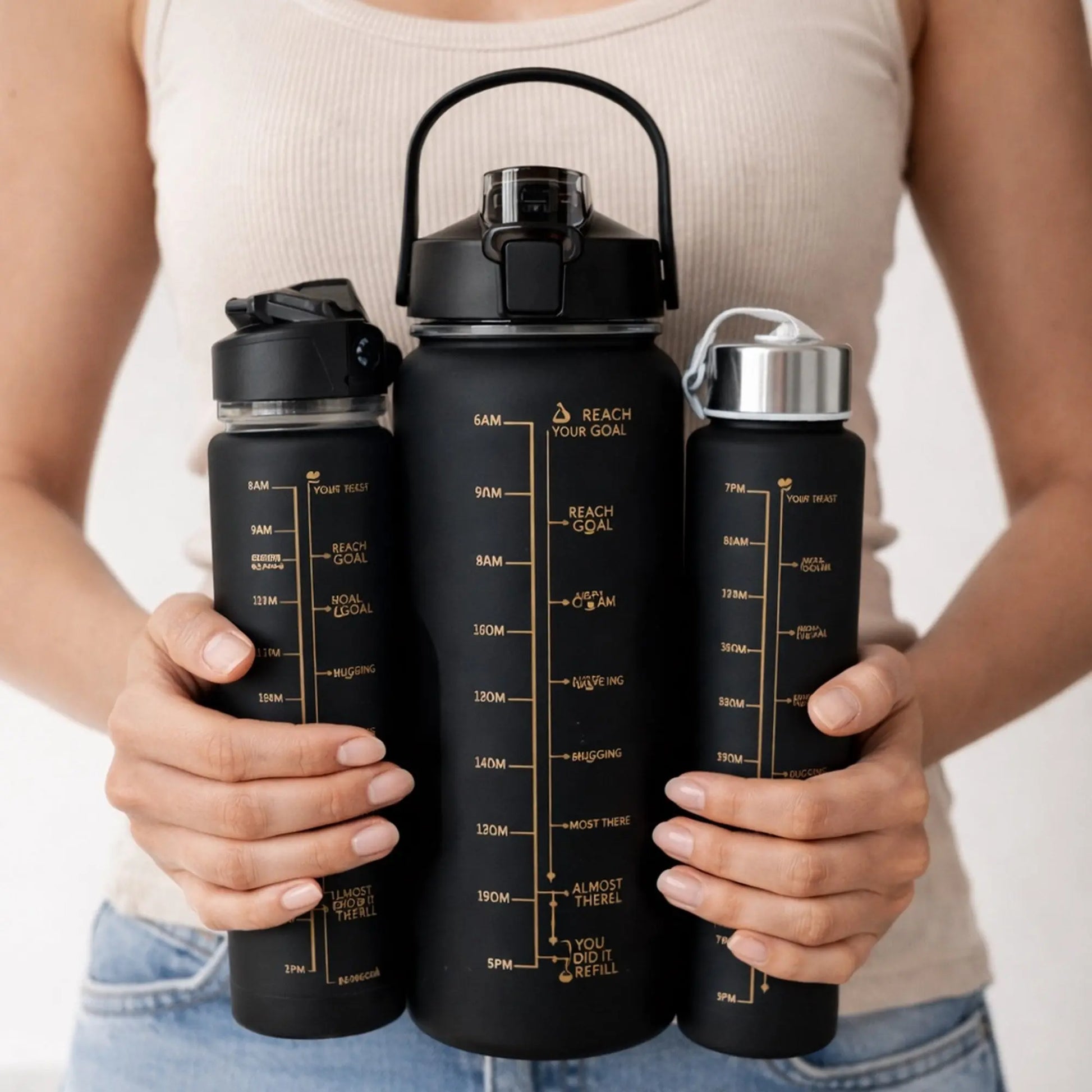 Stay Hydrated. Stay Focused. Luxel Motivational Bottle Luxelstore