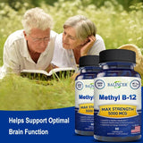 Balincer Vitamin B12 Supplement - 5000 MCG Supplement - Energy Supplement, Cognition, Core System Support, Non - GMO - Luxelstore