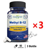 Balincer Vitamin B12 Supplement - 5000 MCG Supplement - Energy Supplement, Cognition, Core System Support, Non - GMO - Luxelstore