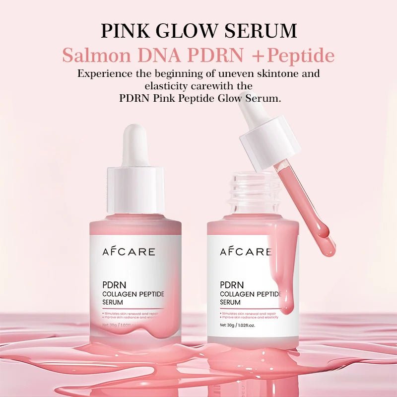 Collagen Peptide Facial Serum Targets Dull Skin Boosts Skin Elasticity Stimulates Skin Renewal Repair Salmon PDRN KOREAN Product - Luxelstore