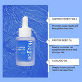Copper Peptide Hair Density Serum Deep Nourishment And Moist For Damage Hair Treatment,anti - hair Loss Natural Hair Growth Liquid - Luxelstore