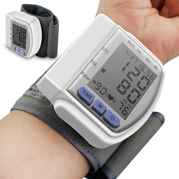 Digital Wrist Blood Pressure Monitor For Measuring Arterial Pressure - Luxelstore