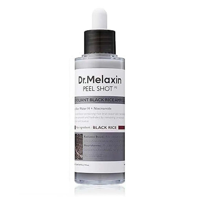 Dr.Melaxin Peel Shot Glow Rice Peel Ampoule Gentle Exfoliant Korean Skincare for All Skin Types Face Treatment - Luxelstore