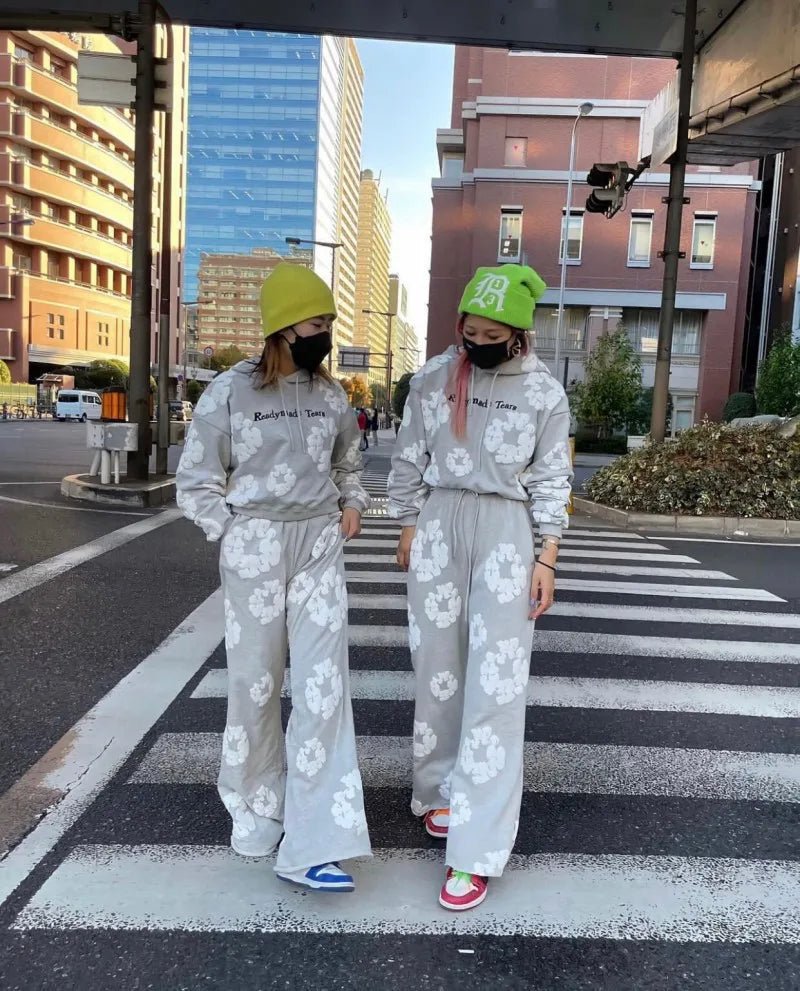 Foam Printed Men Women Hoodie Loose Casual Clothing Fashion Long Sleeve Hooded Pullover Personality Streetwear Sweatshirts - Luxelstore