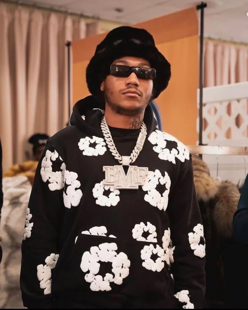 Foam Printed Men Women Hoodie Loose Casual Clothing Fashion Long Sleeve Hooded Pullover Personality Streetwear Sweatshirts - Luxelstore