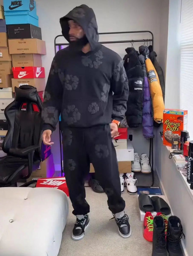 Foam Printed Men Women Hoodie Loose Casual Clothing Fashion Long Sleeve Hooded Pullover Personality Streetwear Sweatshirts - Luxelstore