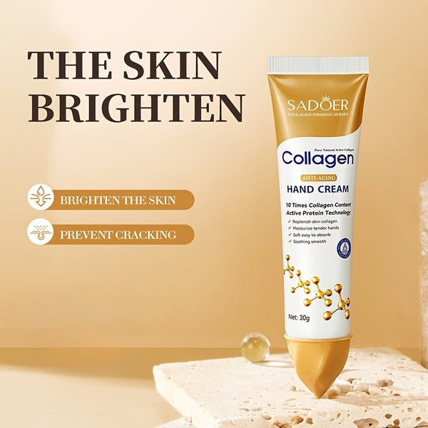 Hydrating Collagen Hand Cream 1 - 3pcs, Moisturizing Anti - aging skincare, make Light Beige younger - looking, for All Light Beige Types Hypoallergenic - Ideal for Dry Autumn & Winter - Luxelstore