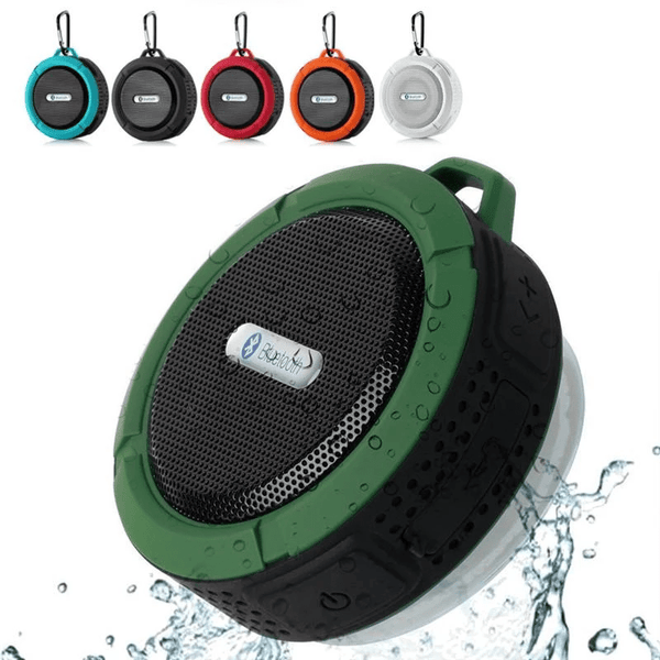 Mini Portable Waterproof Bluetooth Speaker with Suction Cup - Luxelstore