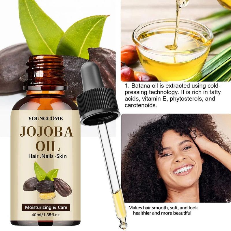 Natural Jojoba Oil Anti Aging Firming Skin Face Moisturizing Relaxing Massage Oil Hair Repair Skin Care Body Oil - Luxelstore