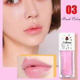 Peach Milk Lip Oil, Bee Lip Balm, Moisturizing Lip Balm, Soothing and Hydrating Lip Oil, Easily Repairs Dry, Cracked Lips - Luxelstore