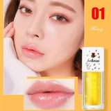 Peach Milk Lip Oil, Bee Lip Balm, Moisturizing Lip Balm, Soothing and Hydrating Lip Oil, Easily Repairs Dry, Cracked Lips - Luxelstore