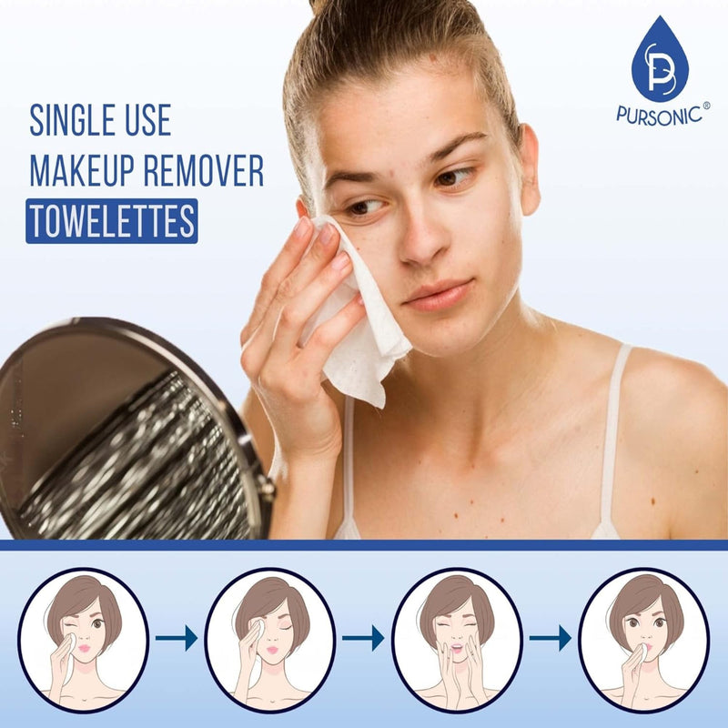 Pursonic Fresh & Clean Skincare Bundle: Clean Facial Towels + Makeup Removal Wipes - Luxelstore
