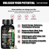 Testosterone Booster for Men, Male Enhancing, Enhance Energy & Endurance, Muscle Growth Supplement, Oyster Maca Ginseng - Luxelstore