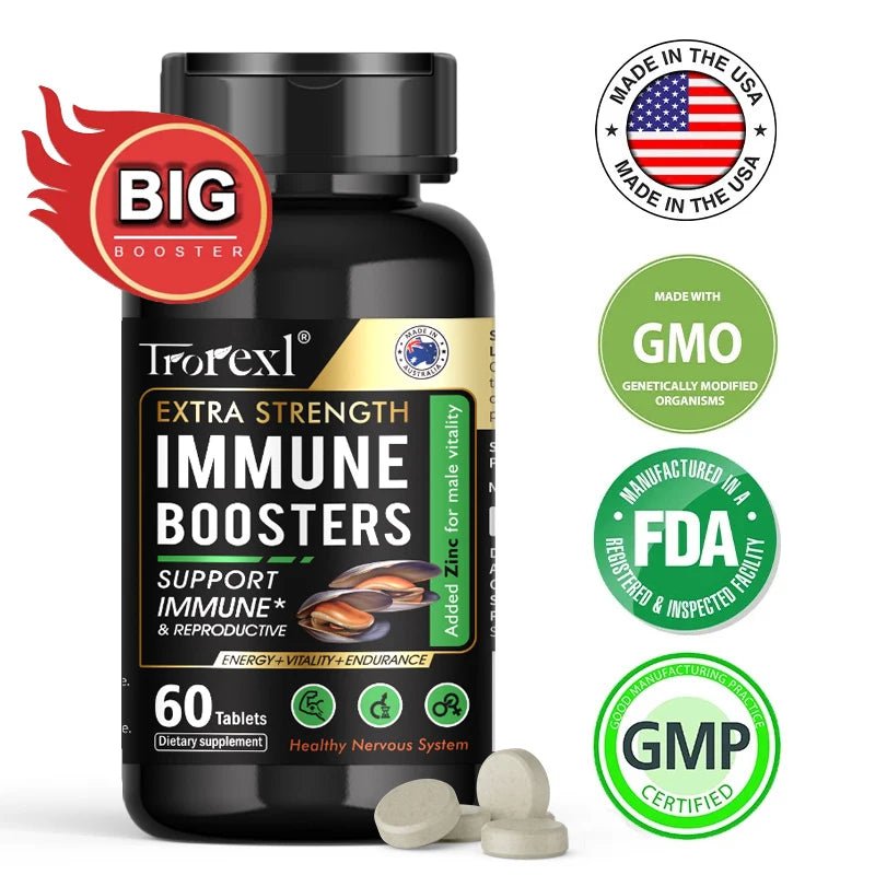 Testosterone Booster for Men, Male Enhancing, Enhance Energy & Endurance, Muscle Growth Supplement, Oyster Maca Ginseng - Luxelstore