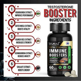 Testosterone Booster for Men, Male Enhancing, Enhance Energy & Endurance, Muscle Growth Supplement, Oyster Maca Ginseng - Luxelstore