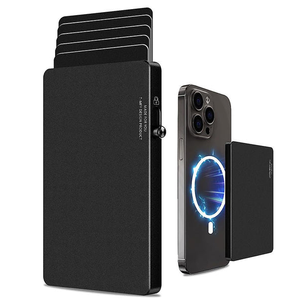 TOYFID All - Aluminum Pop Up Slide Rfid Slim Basic Card personalized wallet for men - Luxelstore