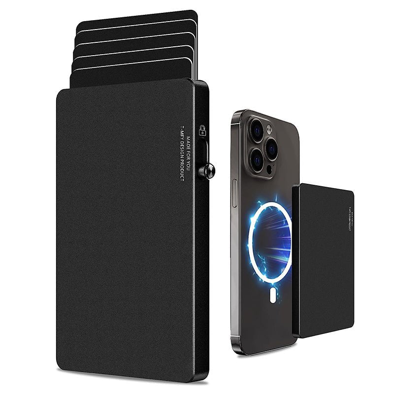 TOYFID All - Aluminum Pop Up Slide Rfid Slim Basic Card personalized wallet for men - Luxelstore
