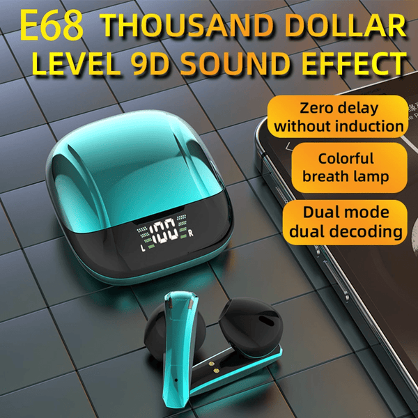Wireless TWS Gaming Bluetooth 5.0 Earphones With Microphone - Luxelstore